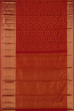 Image of Kanchipattu Brocade Red Saree