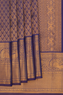 Image of Kanchipattu Brocade Purple Saree