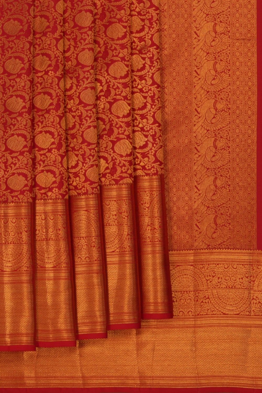 Image of Kanchipattu Brocade Red Saree