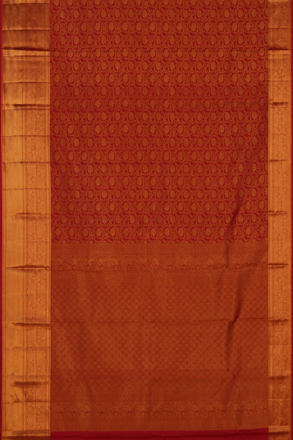 Kanchipattu Brocade Red Saree