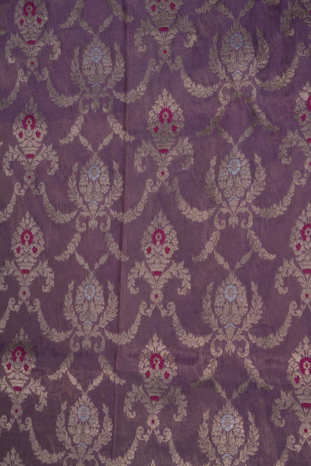 Image of Banarasi Tissue Silk Purple Saree