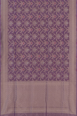 Image of Banarasi Tissue Silk Purple Saree