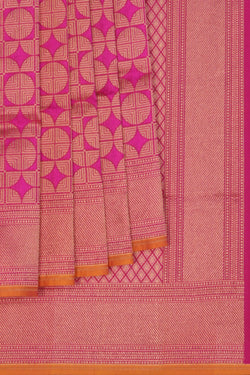 Image of Banarasi Katan Silk Pink Saree