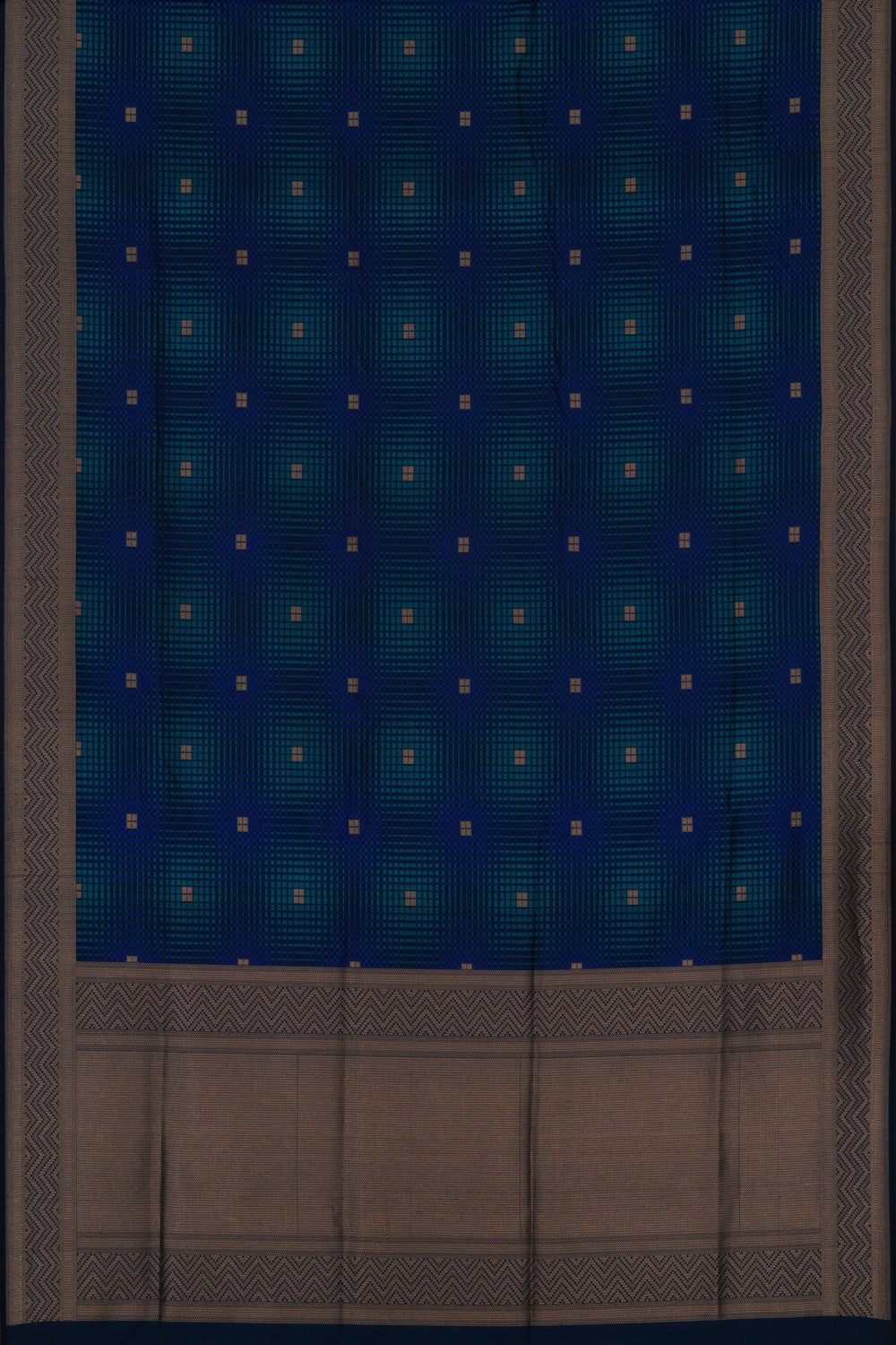 Image of Banarasi Satin Silk Blue Saree