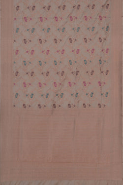 Image of Banarasi Katan Silk Off-White Saree