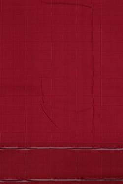 Image of Arani Silk Kattam Off-White Saree