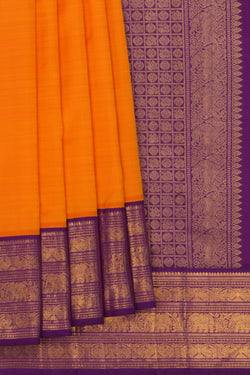 Image of Arani Silk Orange Saree