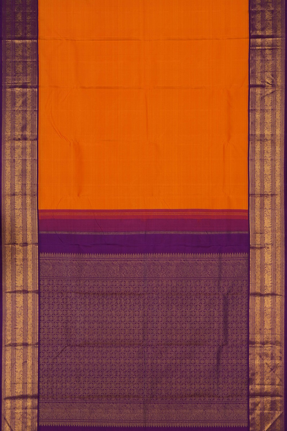 Arani Silk Orange Saree