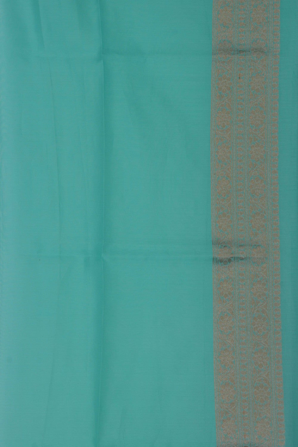 Image of Banarasi Kora Silk Indigo Blue Saree