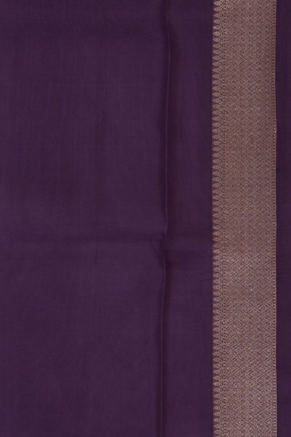 Banarasi Kora Silk Purple Saree