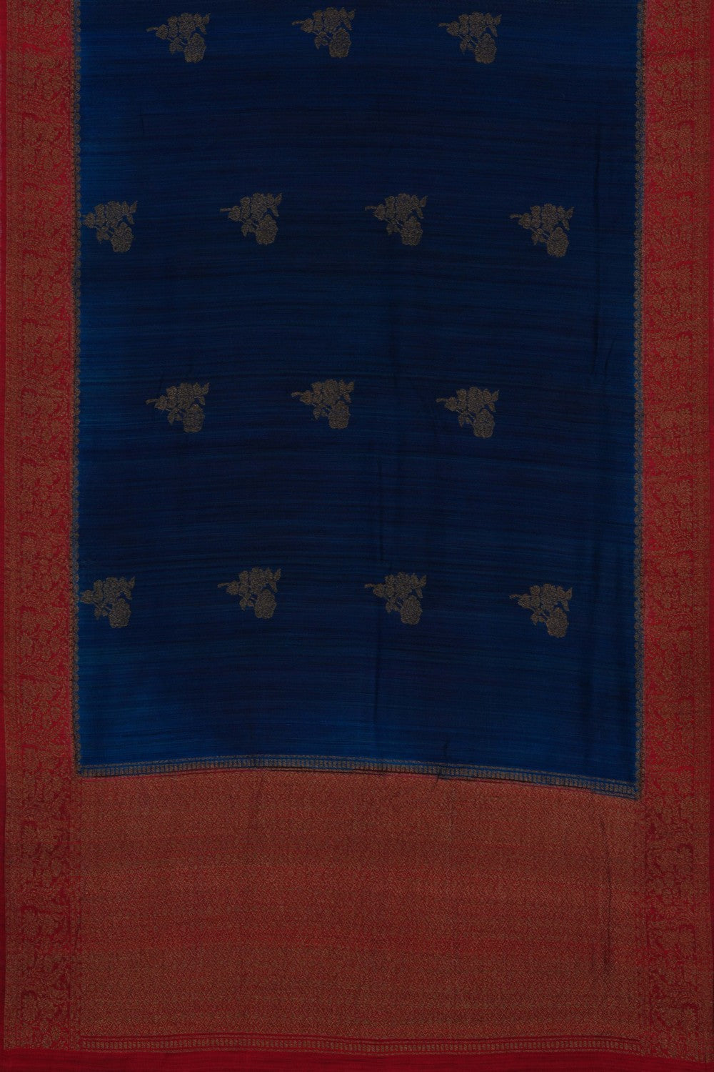 Banarasi Tussar Silk Indigo Blue Saree