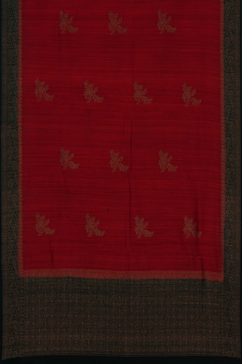 Banarasi Tussar Silk Red Saree