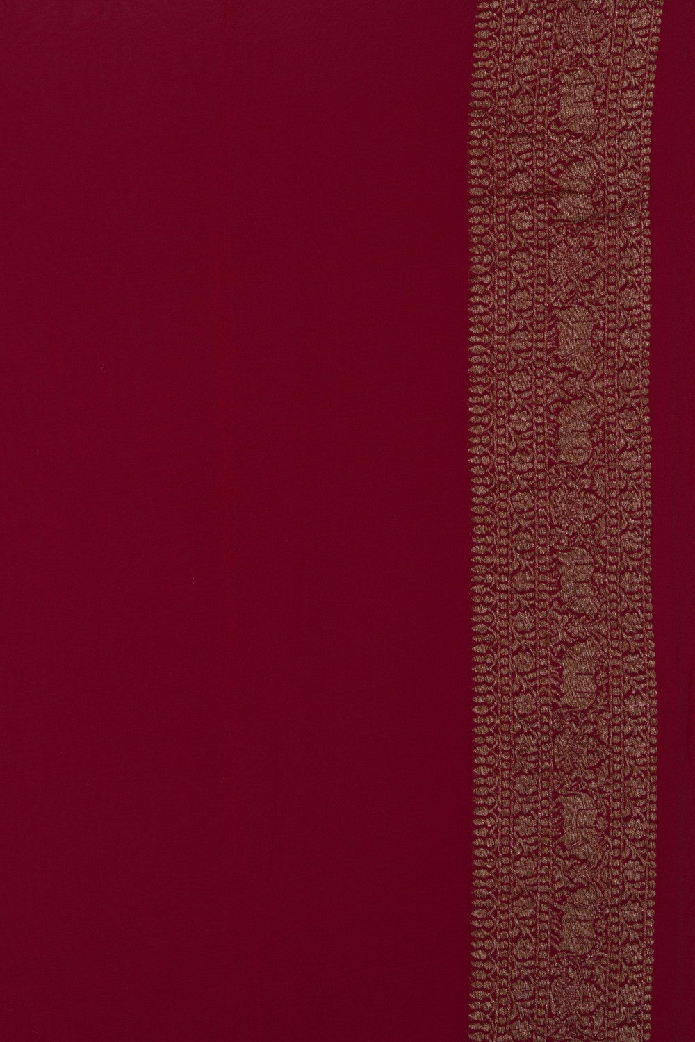 Image of Banarasi Georgette Brocade Green Saree