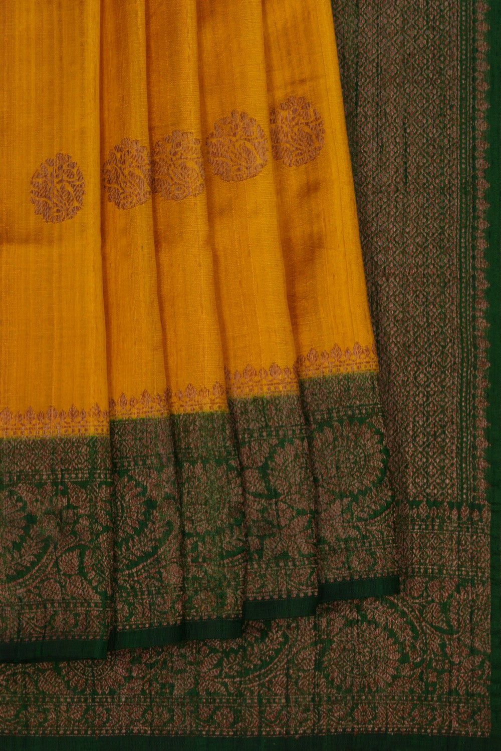 Banarasi Dupion Silk Yellow Saree