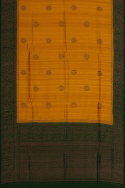 Image of Banarasi Dupion Silk Yellow Saree