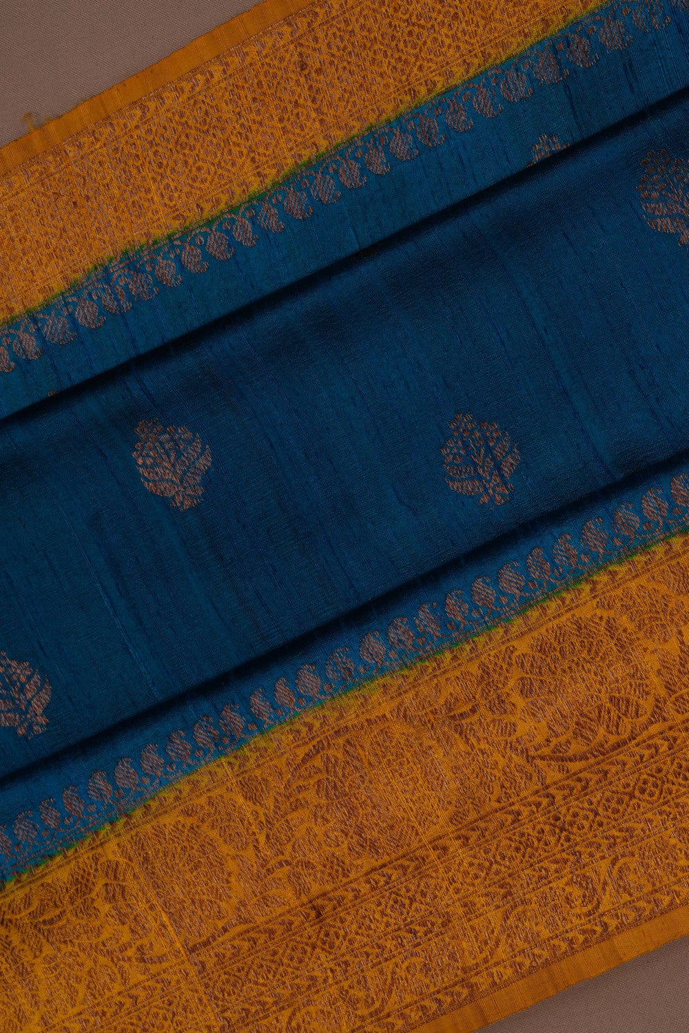 Banarasi Dupion Silk Blue Saree