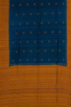 Image of Banarasi Dupion Silk Blue Saree