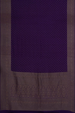 Image of Banarasi Crepe Purple Saree