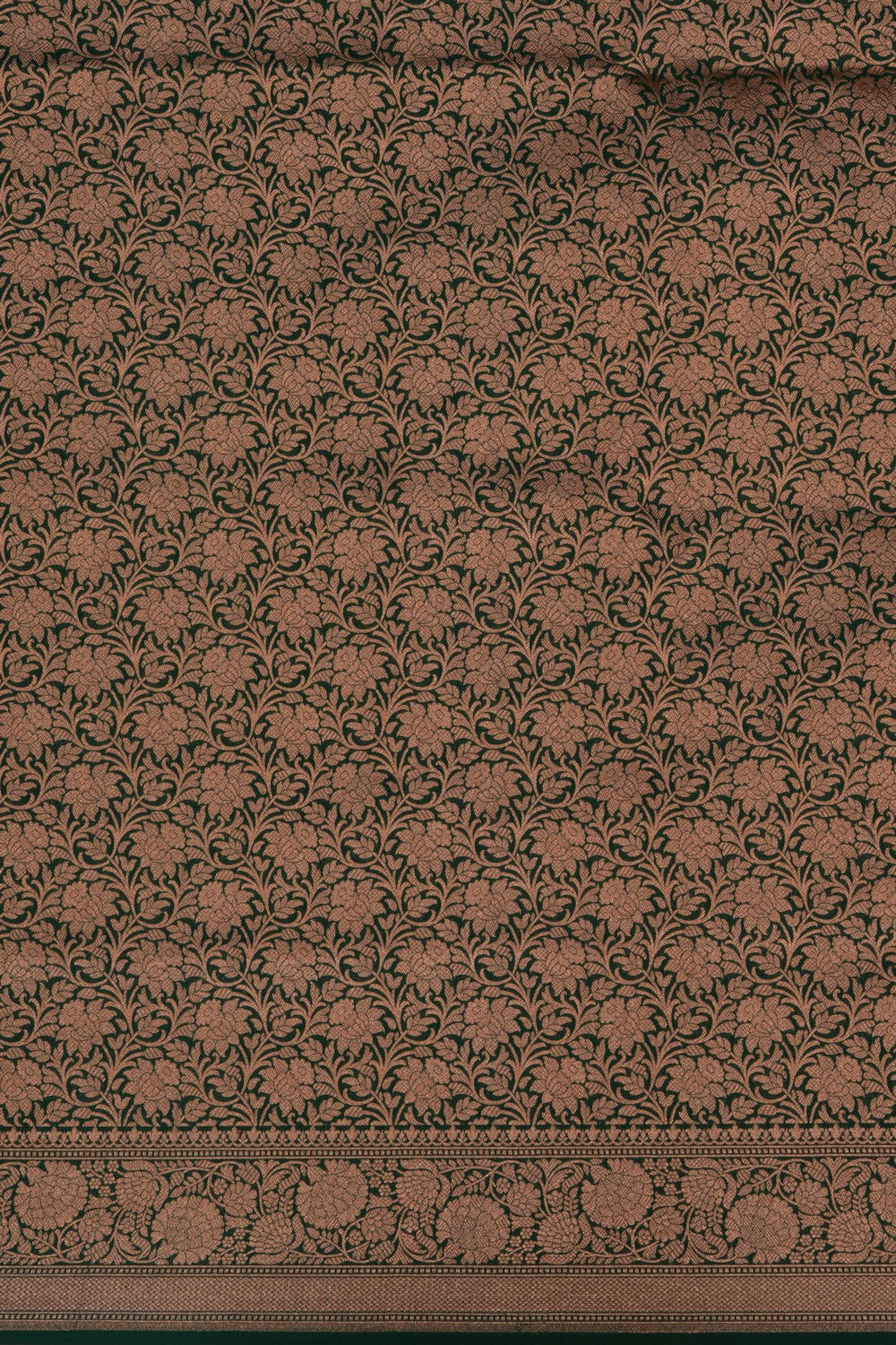 Banarasi Katan Silk Green Saree