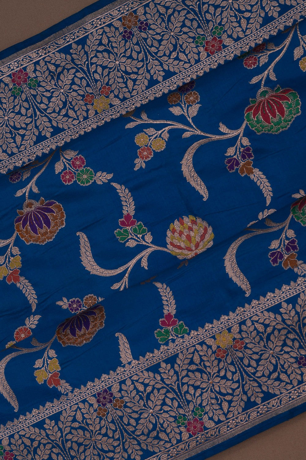 Banarasi Katan Silk Blue Saree