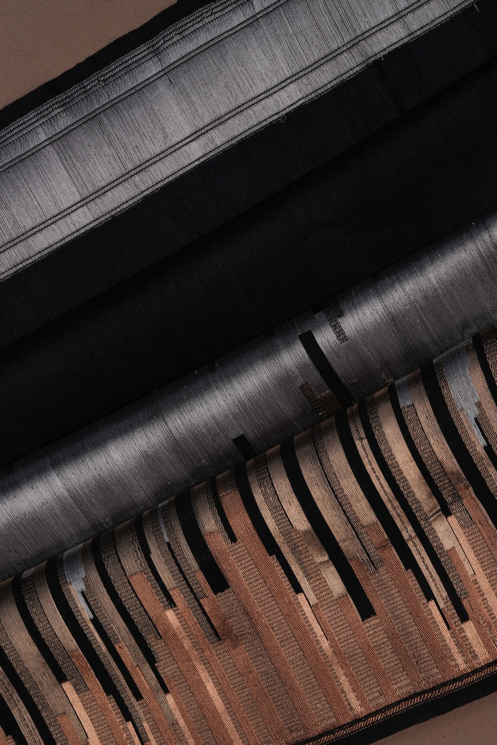 Image of Banarasi Katan Silk Black Saree