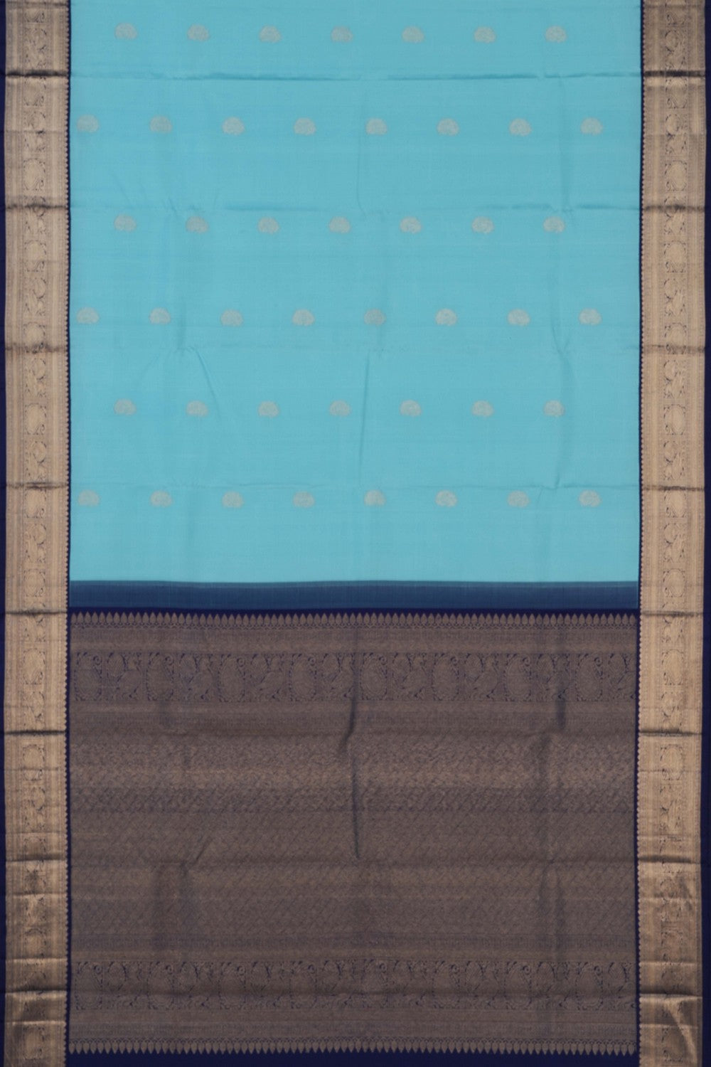 Arani Silk Ice Blue Saree