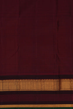 Image of Arani Silk Plain Mustard Saree
