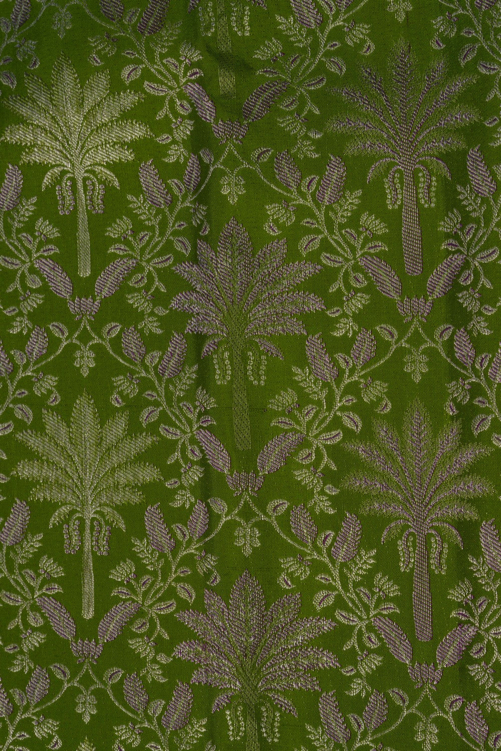 Image of Kanchipattu Brocade Bridal Green Saree