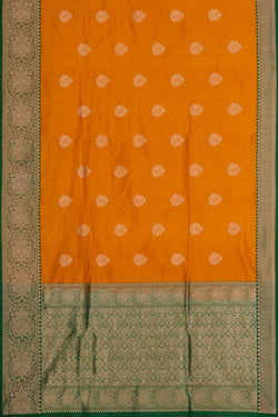 Image of Banarasi Silk Yellow Saree