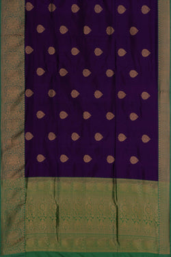 Image of Banarasi Silk Purple Saree