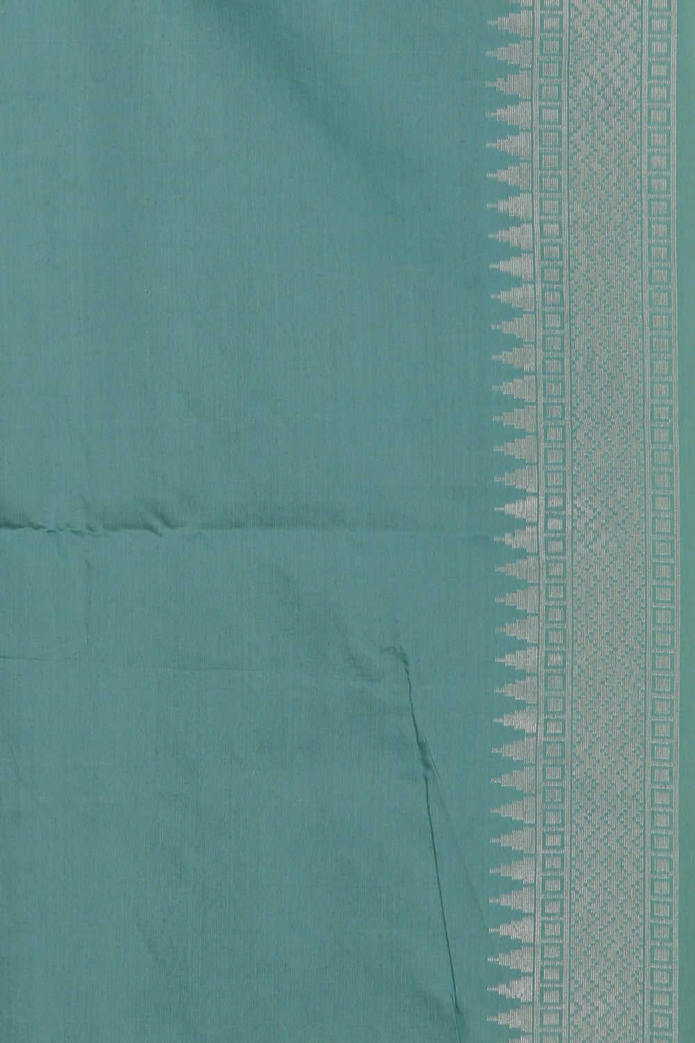Kora Silk Brocade Green Saree