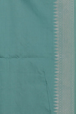 Image of Kora Silk Brocade Green Saree