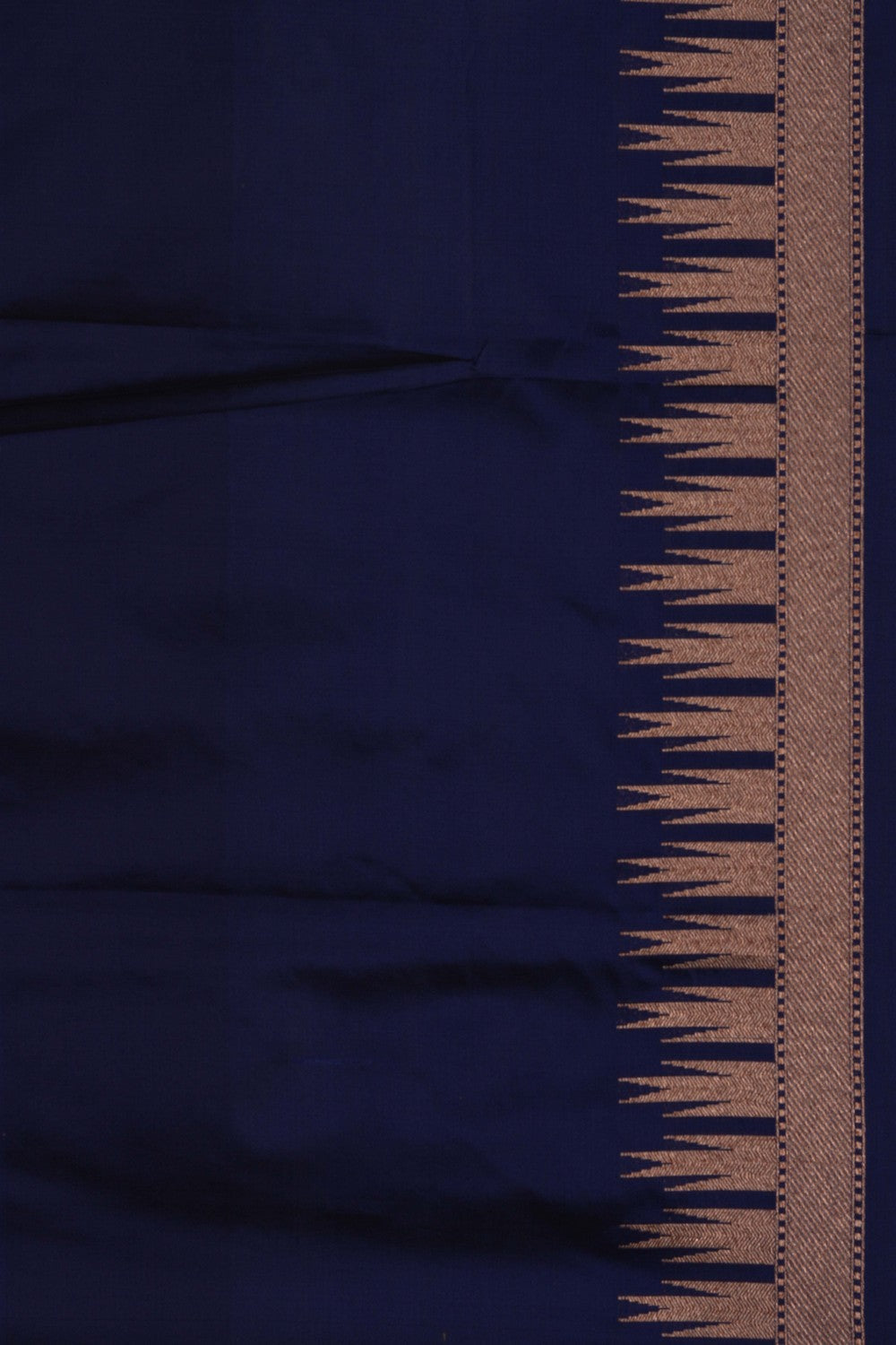 Image of Banarasi Silk Navy Blue Saree