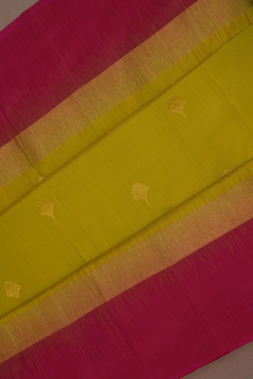 Image of Spring Green South Silk Saree