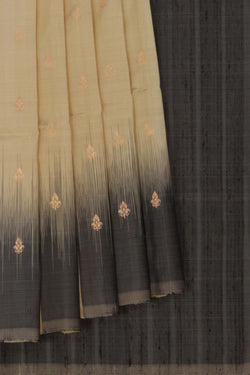 Image of Dupion Silk Yellow Saree