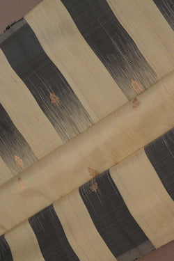 Image of Dupion Silk Yellow Saree