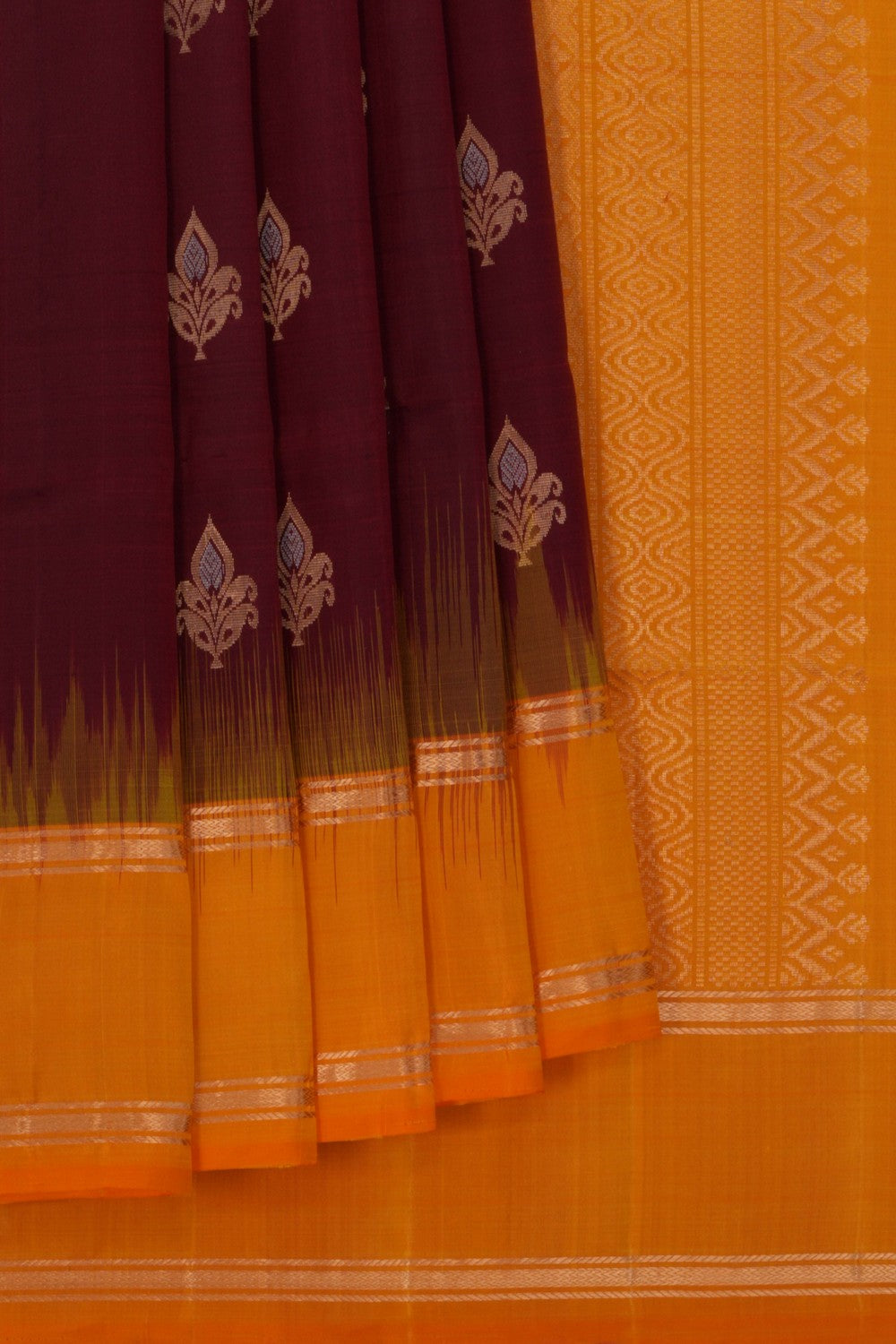 Image of Maroon South Silk Saree
