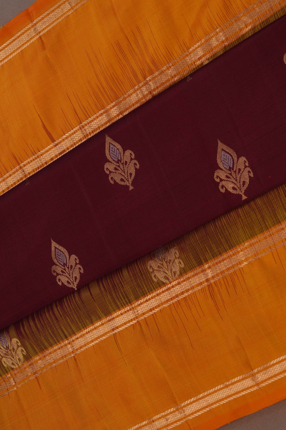 Image of Maroon South Silk Saree