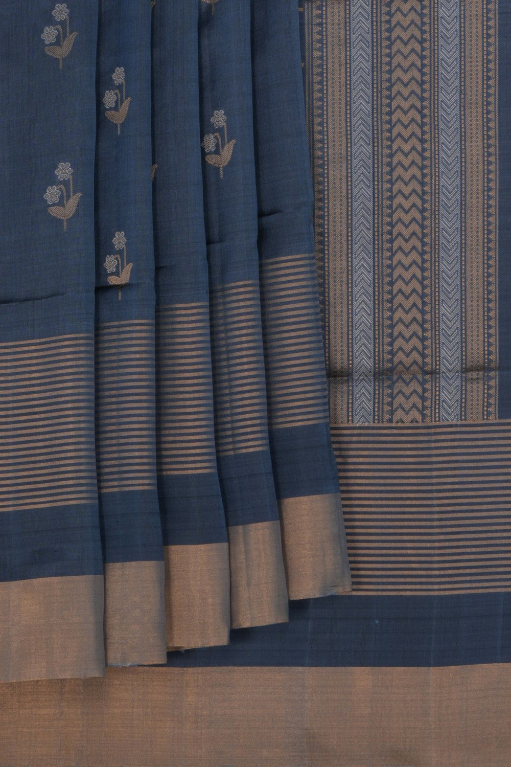 Image of Grey South Silk Saree