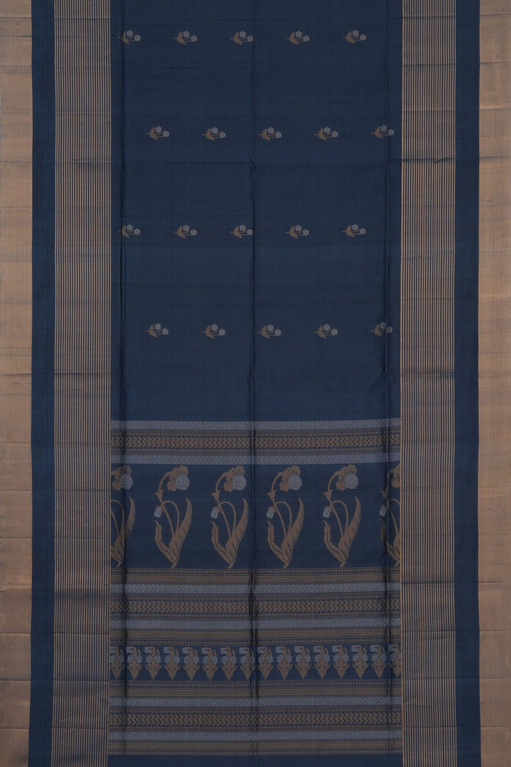 Image of Grey South Silk Saree