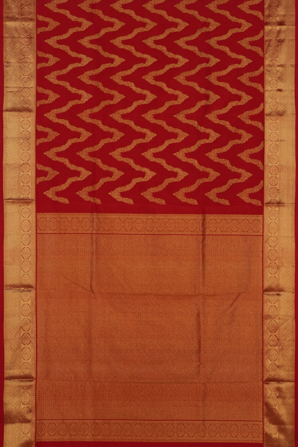 Image of Venkatagiri Silk Red Saree