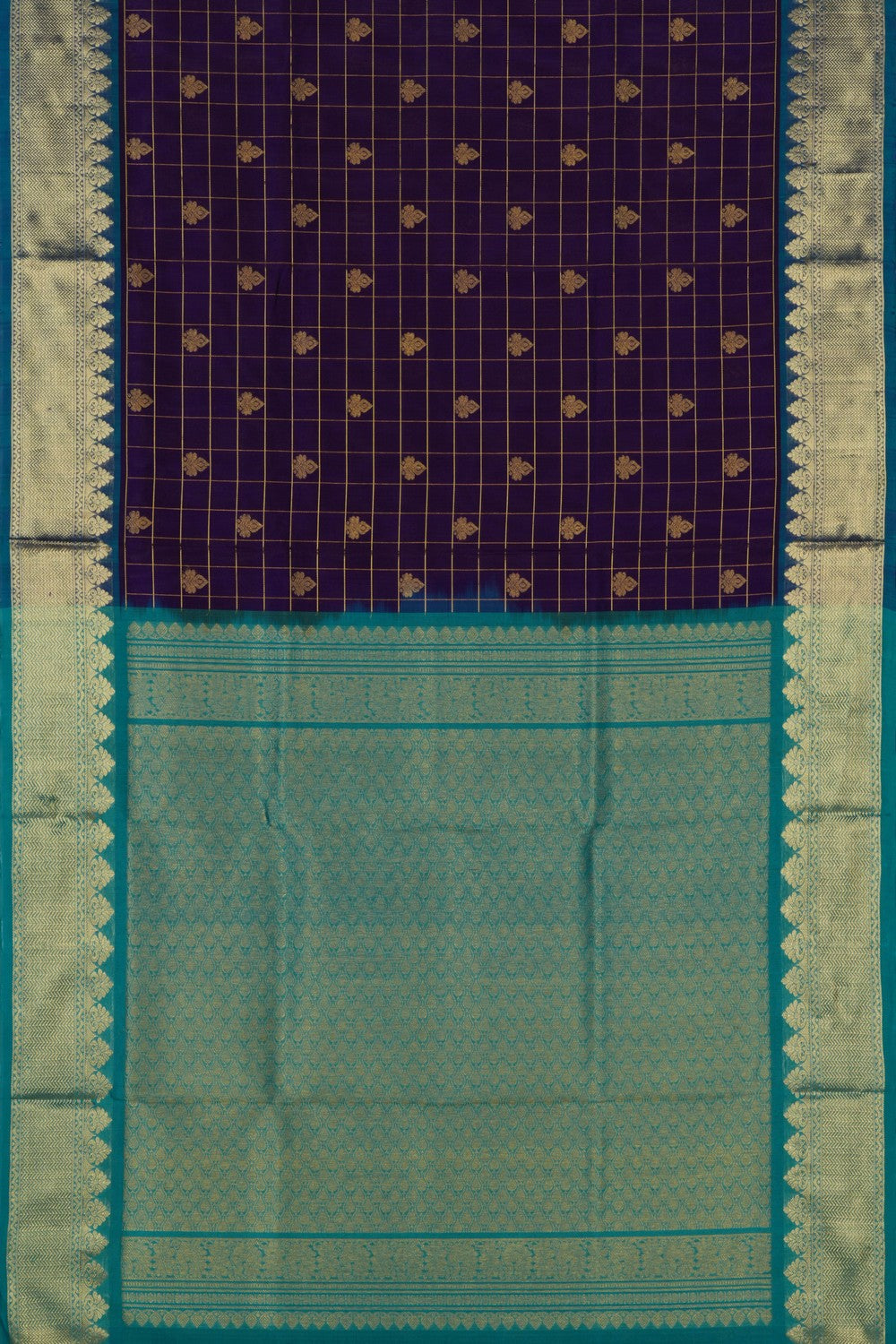 Image of Venkatagiri Silk Purple Saree