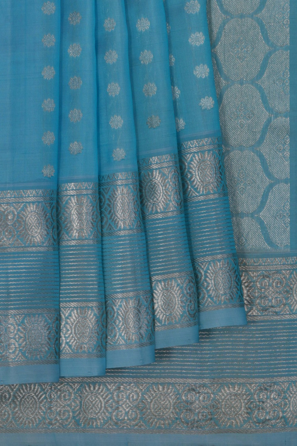 Venkatagiri Silk Ice Blue Saree