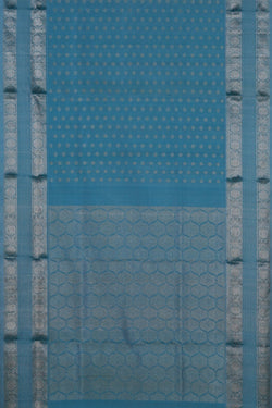 Image of Venkatagiri Silk Ice Blue Saree