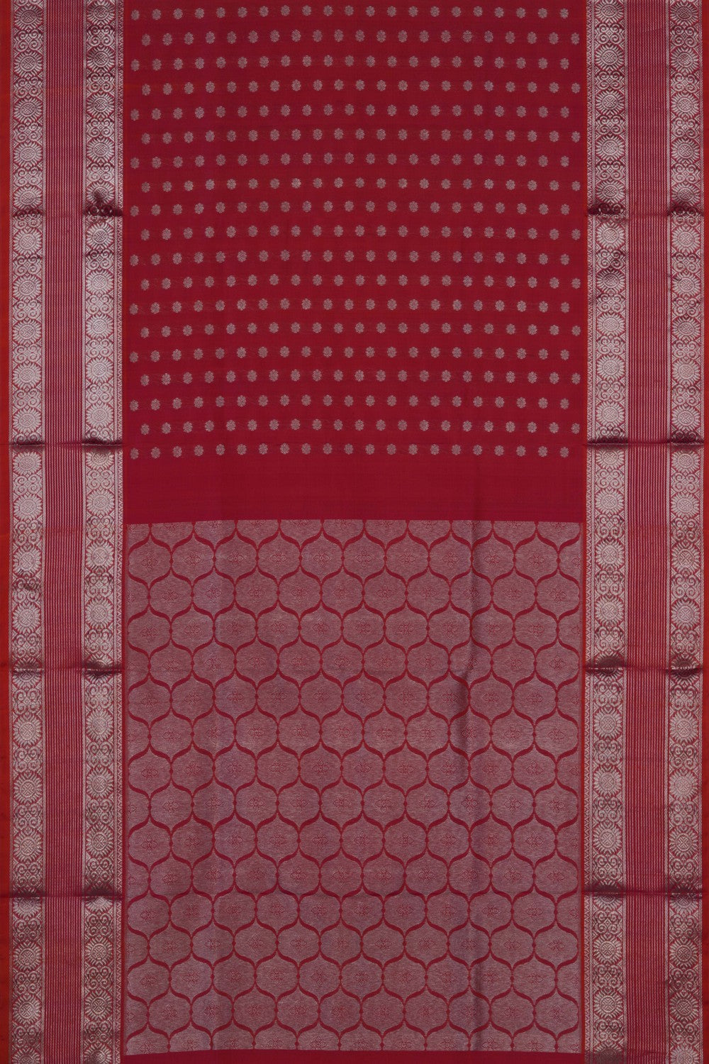 Image of Venkatagiri Silk Fuchsia Pink Saree