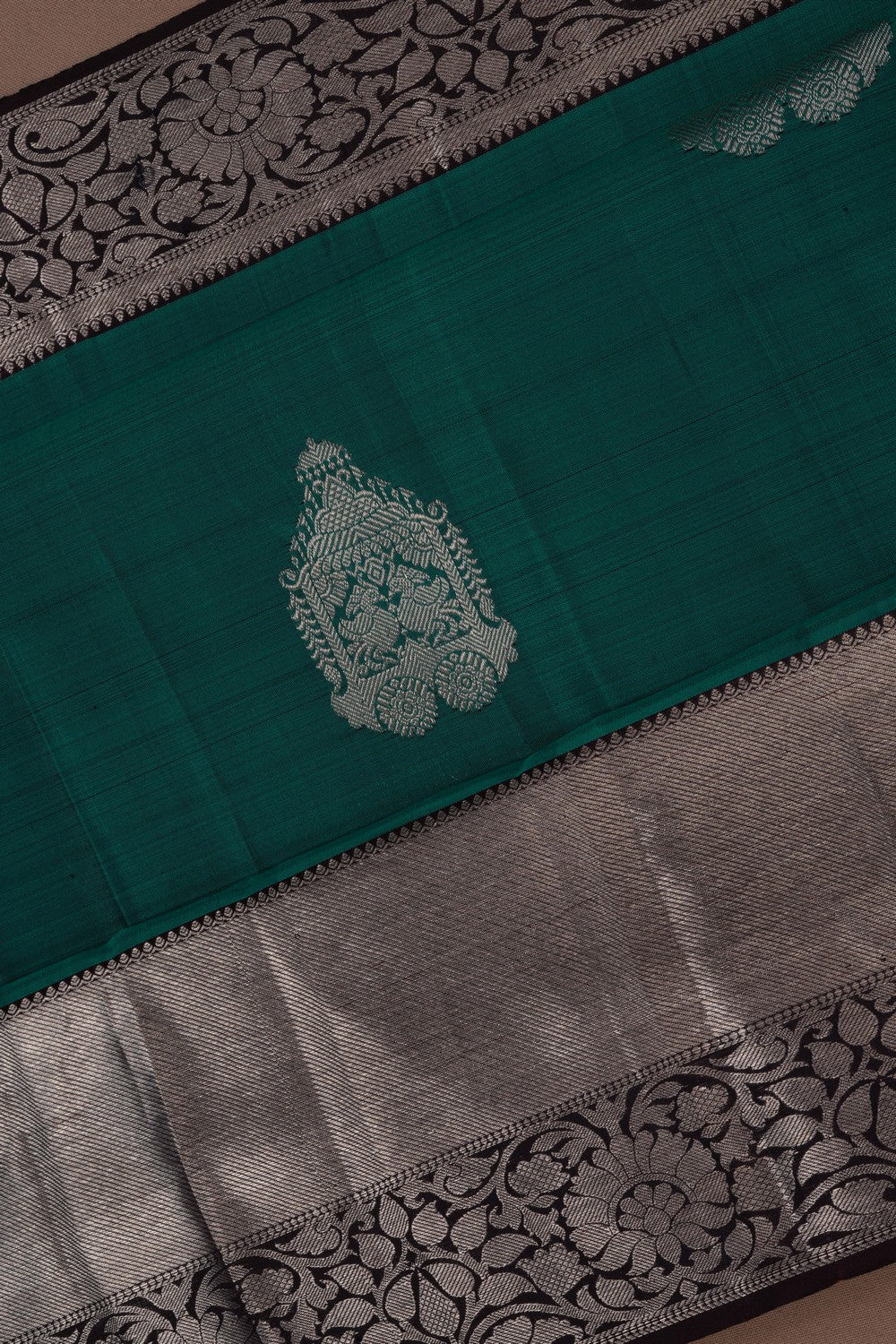South Silk Green Saree