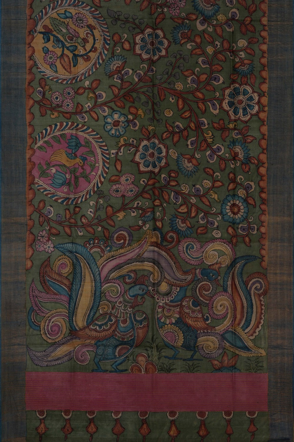Kalamkari Painting Saree