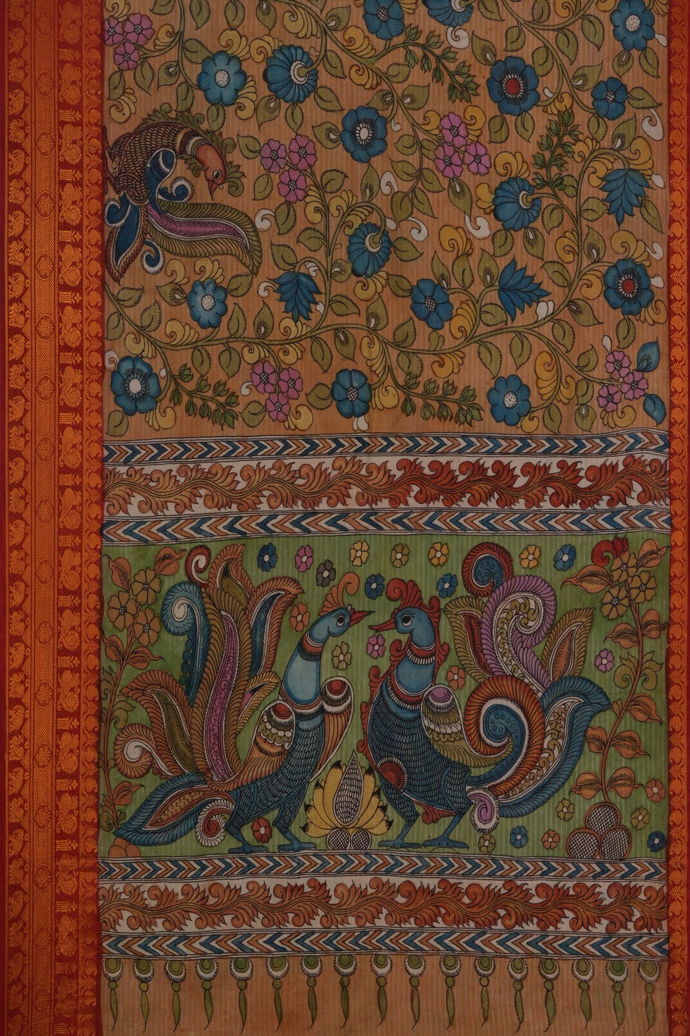 Image of Kalamkari Painting Saree