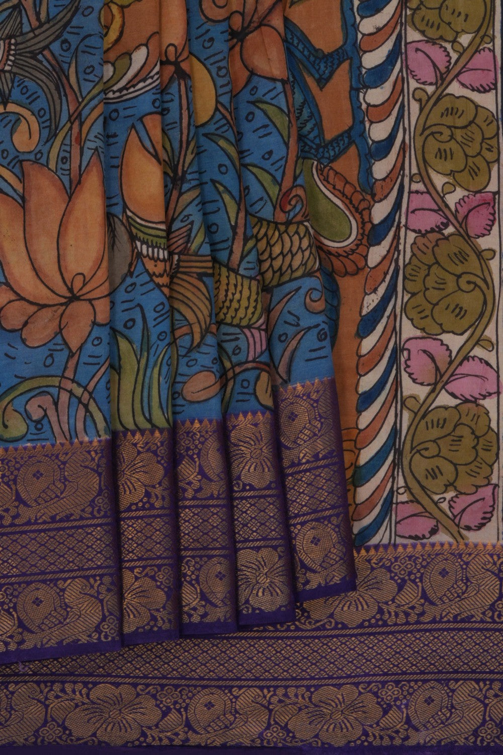 Image of Kalamkari Painting Saree