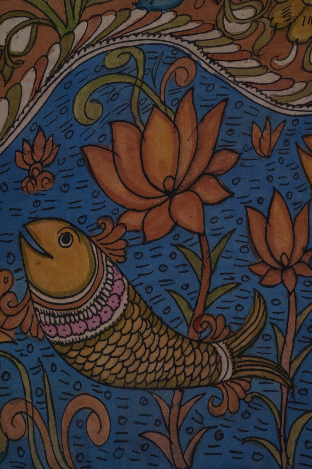 Image of Kalamkari Painting Saree